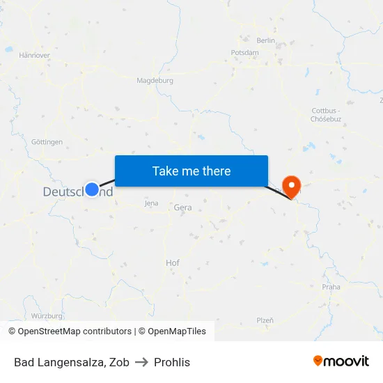 Bad Langensalza, Zob to Prohlis map
