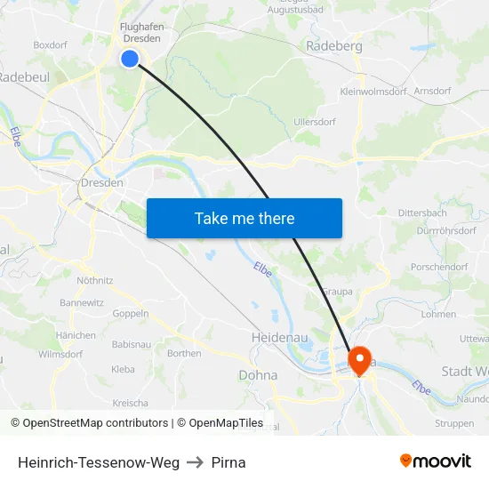 Heinrich-Tessenow-Weg to Pirna map