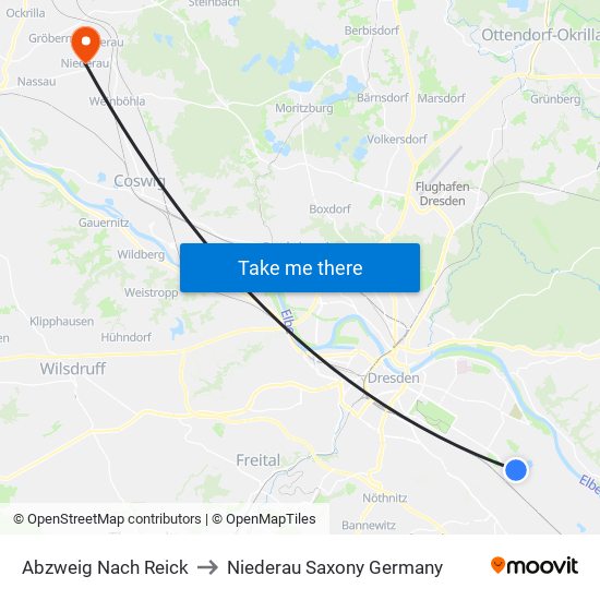 Abzweig Nach Reick to Niederau Saxony Germany map