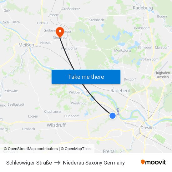 Schleswiger Straße to Niederau Saxony Germany map