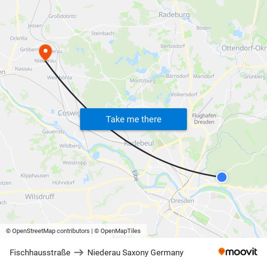 Fischhausstraße to Niederau Saxony Germany map