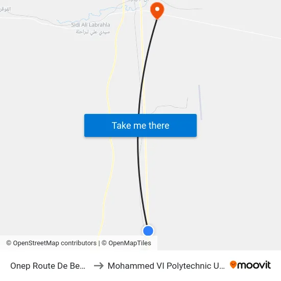 Onep Route De Benguerir to Mohammed VI Polytechnic University map