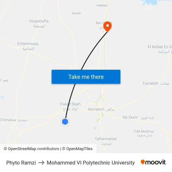 Phyto Ramzi to Mohammed VI Polytechnic University map