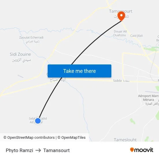 Phyto Ramzi to Tamansourt map