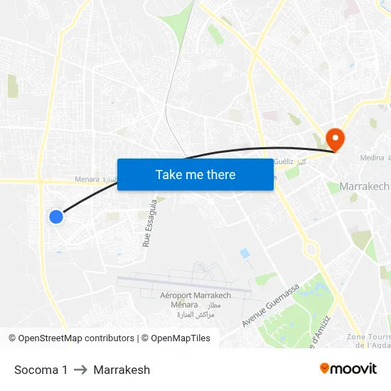 Socoma 1 to Marrakesh map