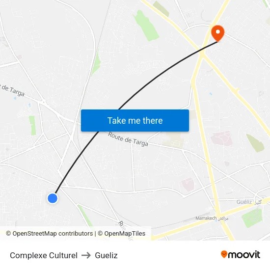 Cultural Complex to Gueliz map