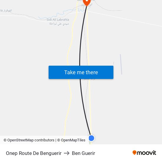 Onep Route De Benguerir to Ben Guerir map