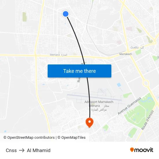 Cnss to Al Mhamid map