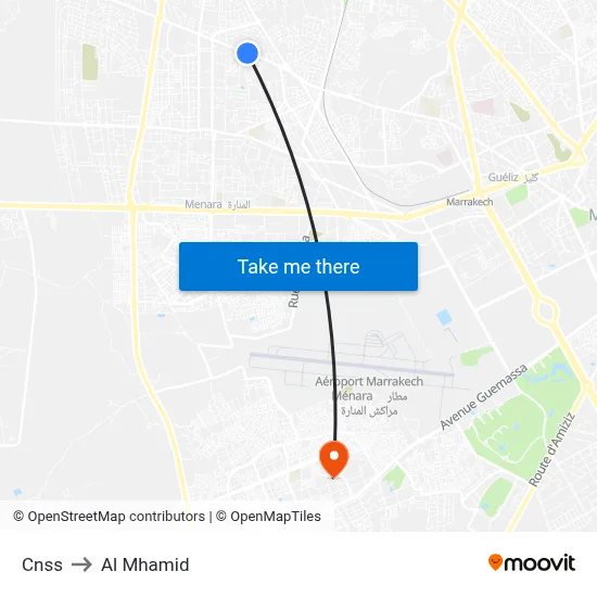Cnss to Al Mhamid map