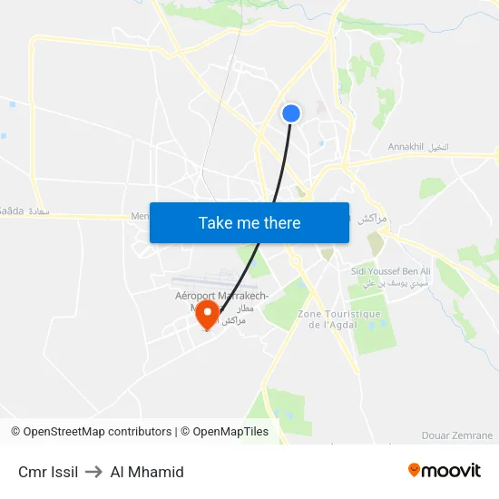 Cmr Issil to Al Mhamid map