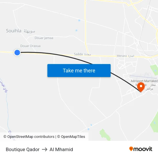 Qador Shop to Al Mhamid map