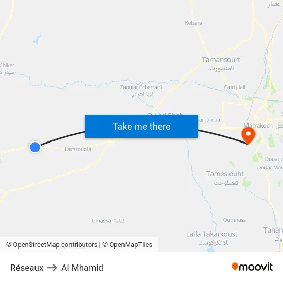 Networks to Al Mhamid map