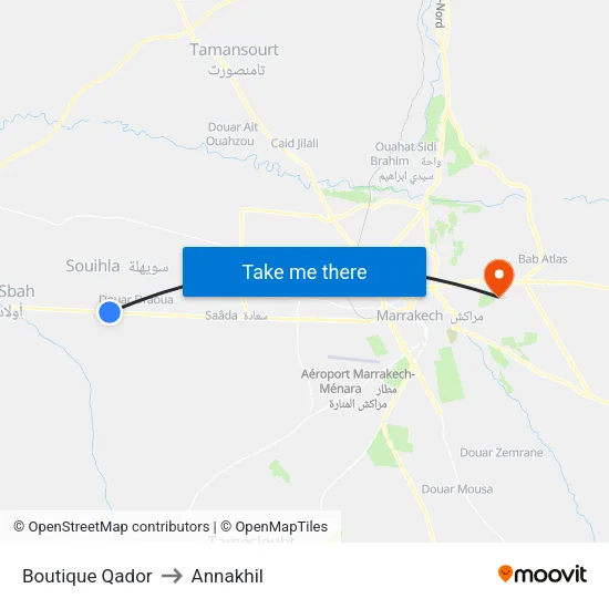 Boutique Qador to Annakhil map