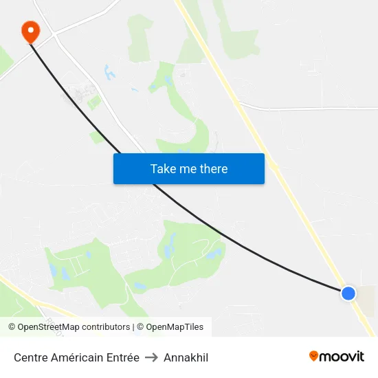 Centre Américain Entrée to Annakhil map