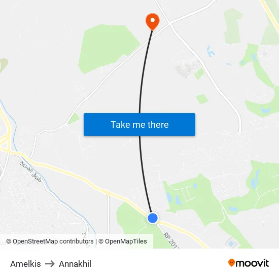 Amelkis to Annakhil map