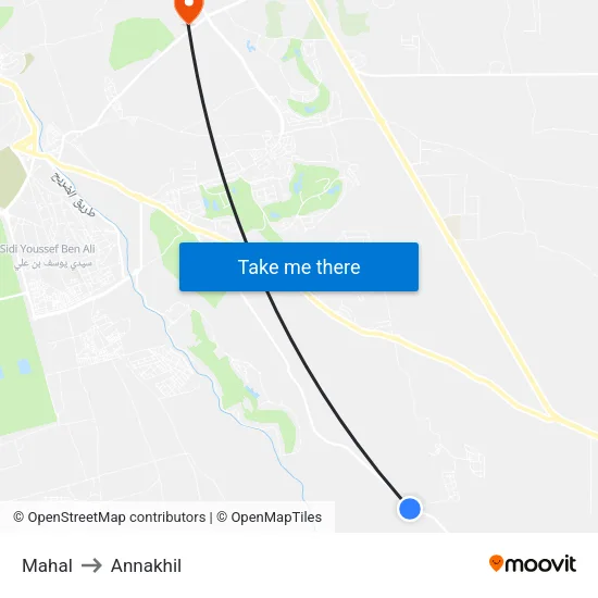 Mahal to Annakhil map