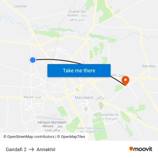 Gandafi 2 to Annakhil map