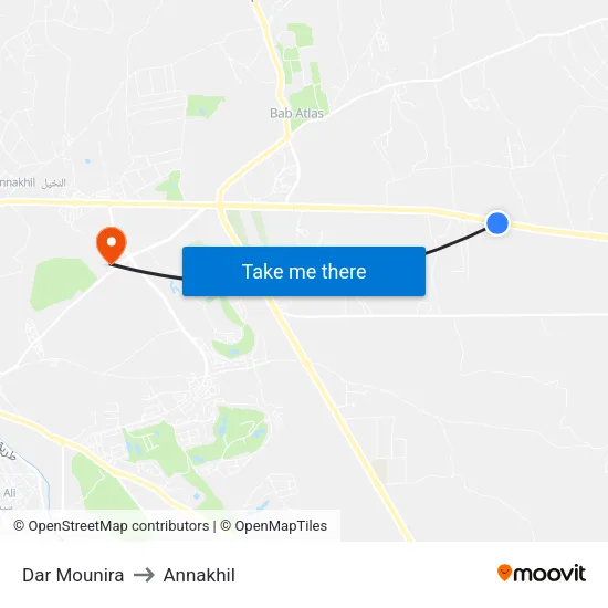 Dar Mounira to Annakhil map