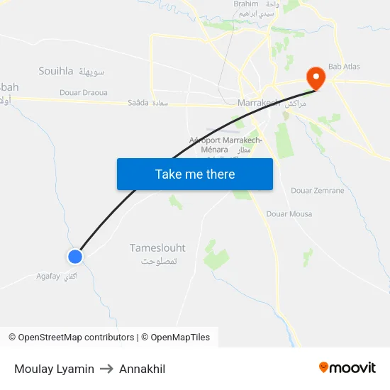 Moulay Lyamin to Annakhil map