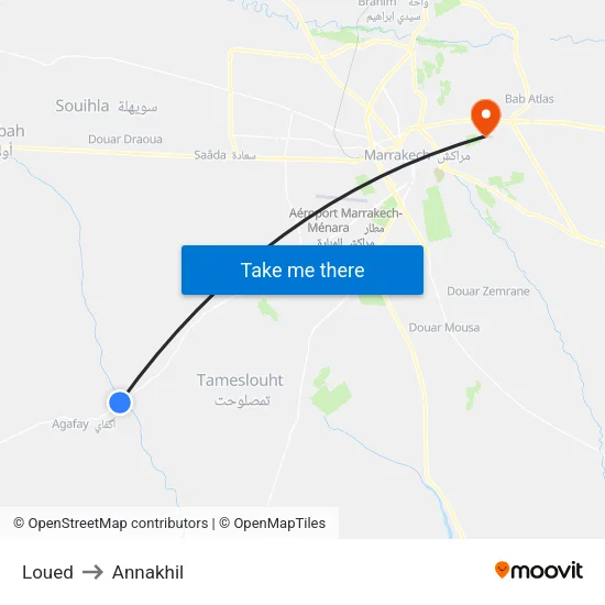 Loued to Annakhil map