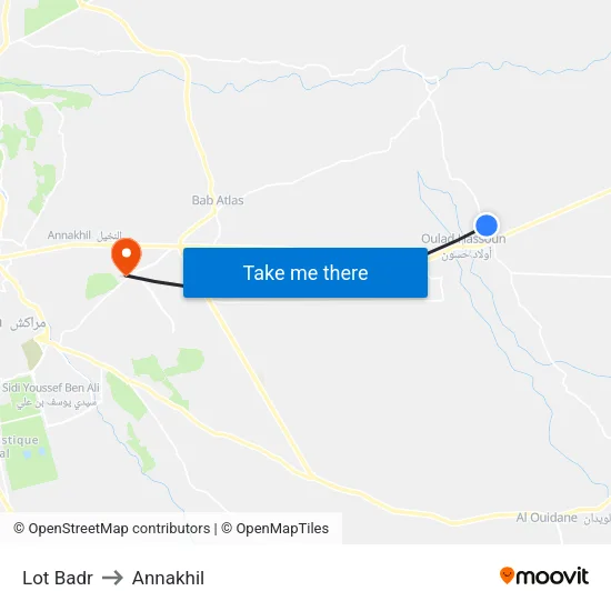 Lot Badr to Annakhil map