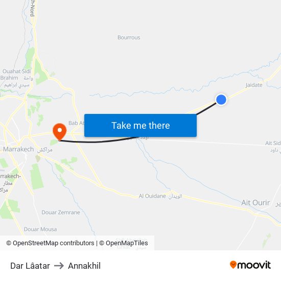 Dar Lâatar to Annakhil map