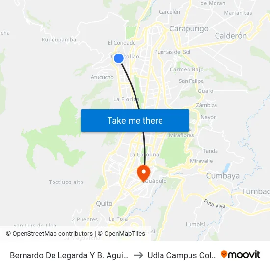 Bernardo De Legarda Y B. Aguilera to Udla Campus Colon map
