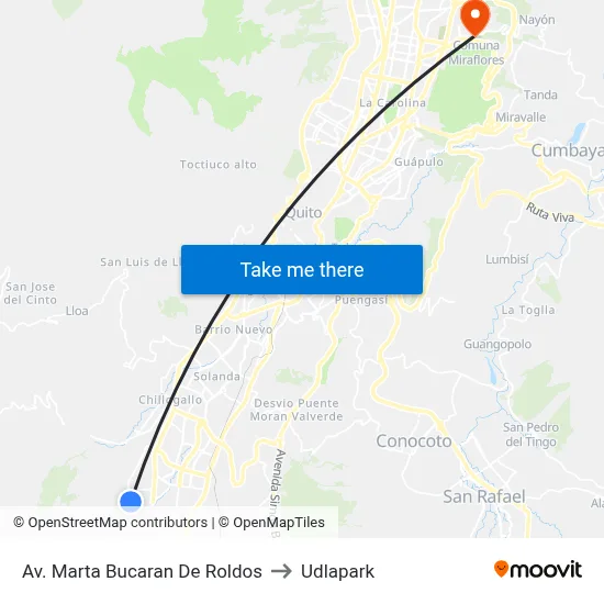 Av. Marta Bucaran De Roldos to Udlapark map