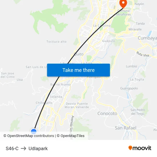 S46-C to Udlapark map