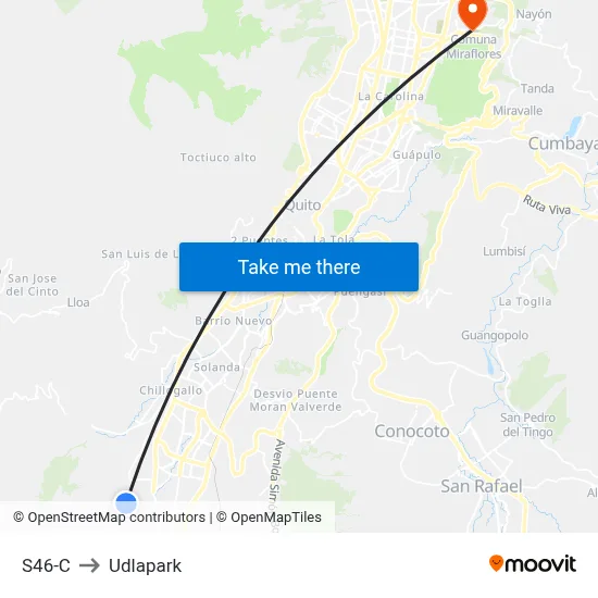 S46-C to Udlapark map