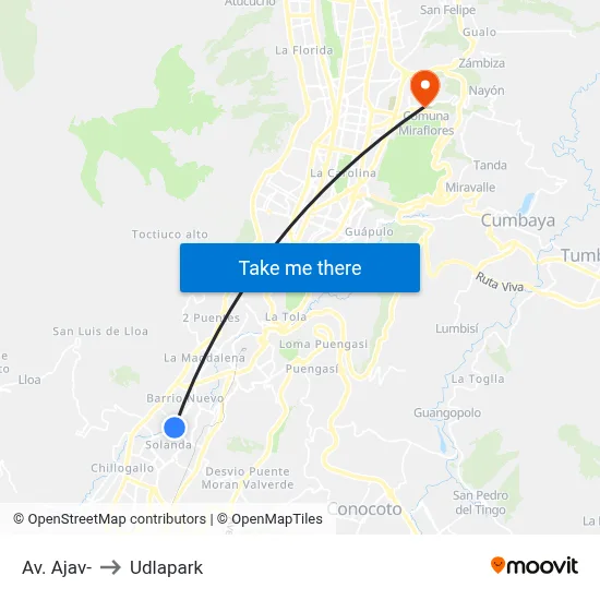 Av. Ajav- to Udlapark map
