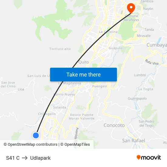 S41 C to Udlapark map