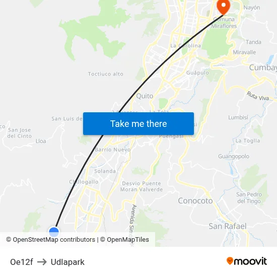 Oe12f to Udlapark map