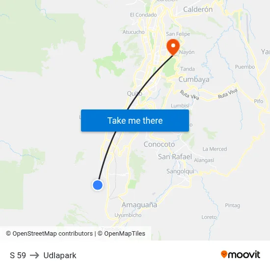 S 59 to Udlapark map