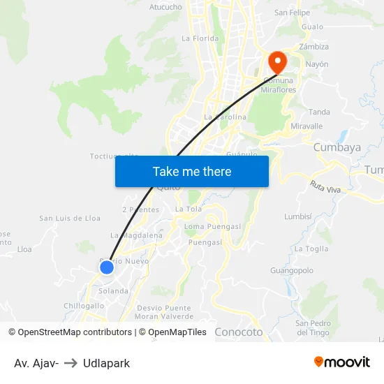 Av. Ajav- to Udlapark map