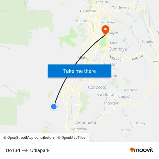 Oe13d to Udlapark map