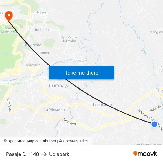 Pasaje D, 1148 to Udlapark map