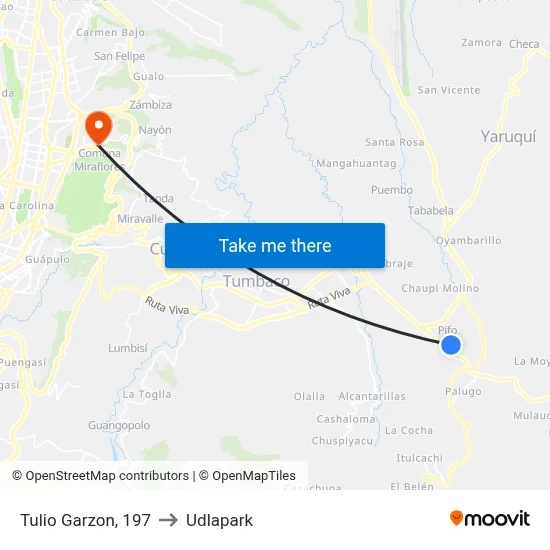 Tulio Garzon, 197 to Udlapark map