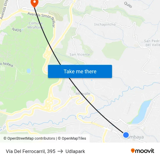 Vía Del Ferrocarril, 395 to Udlapark map