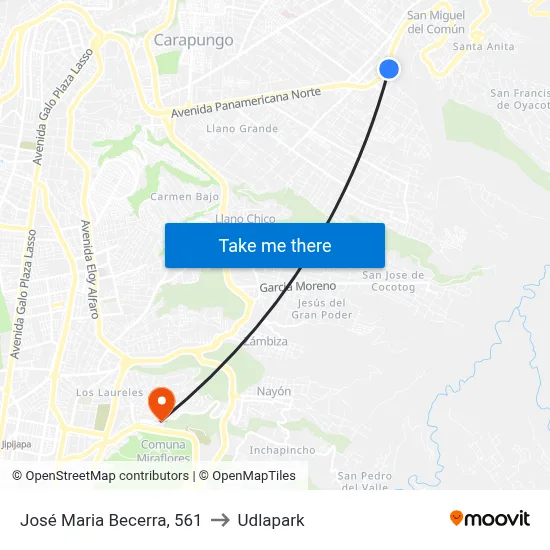 José Maria Becerra, 561 to Udlapark map