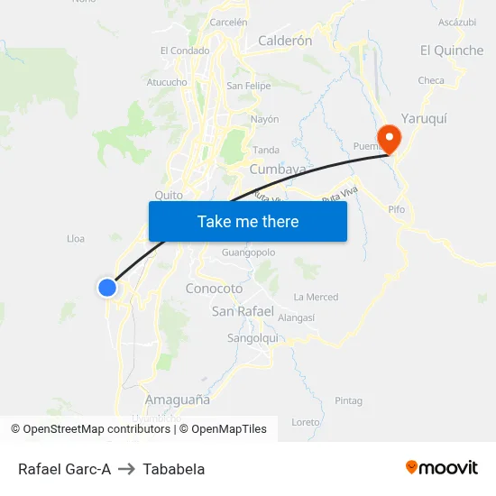 Rafael Garc-A to Tababela map