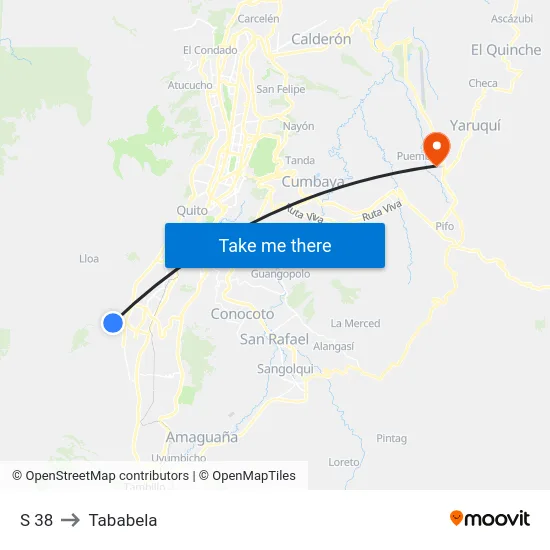 S 38 to Tababela map