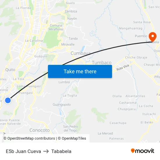 E5b   Juan Cueva to Tababela map