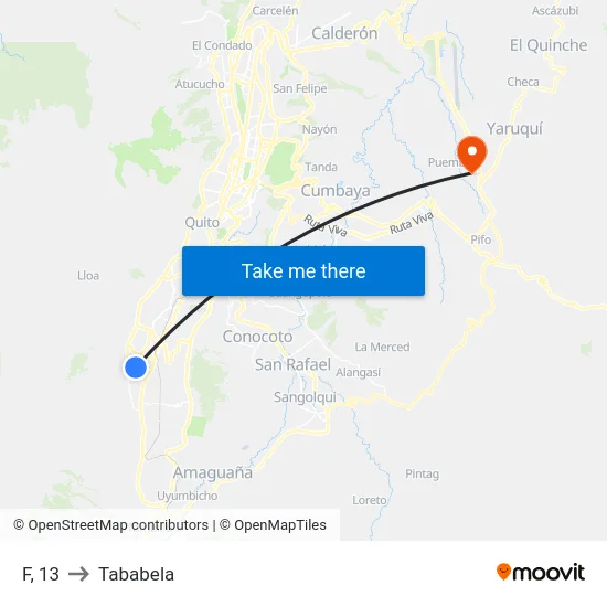 F, 13 to Tababela map