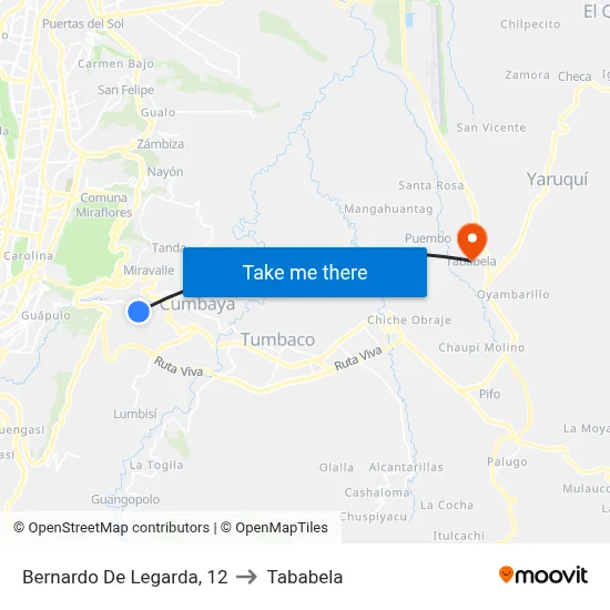 Bernardo De Legarda, 12 to Tababela map