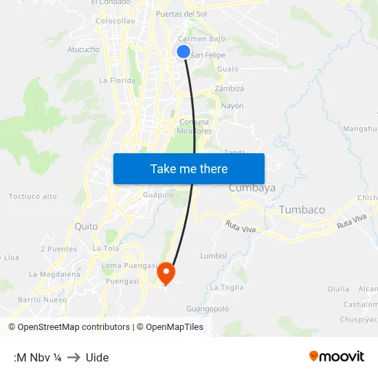 :M Nbv  ¼ to Uide map