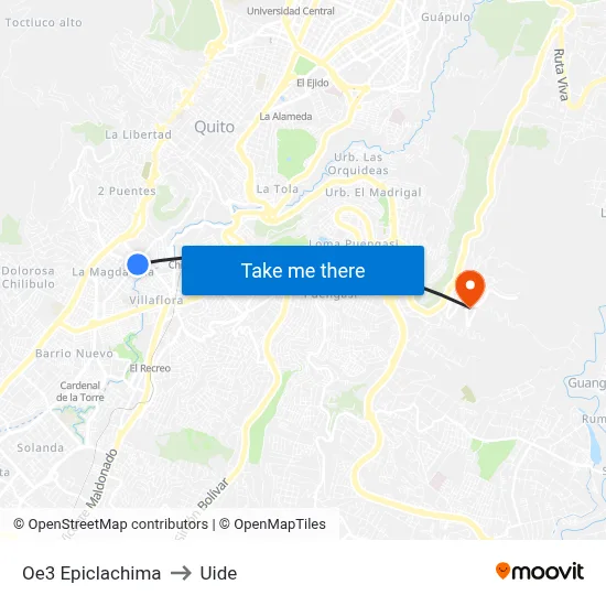 Oe3   Epiclachima to Uide map