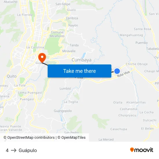 4 to Guápulo map