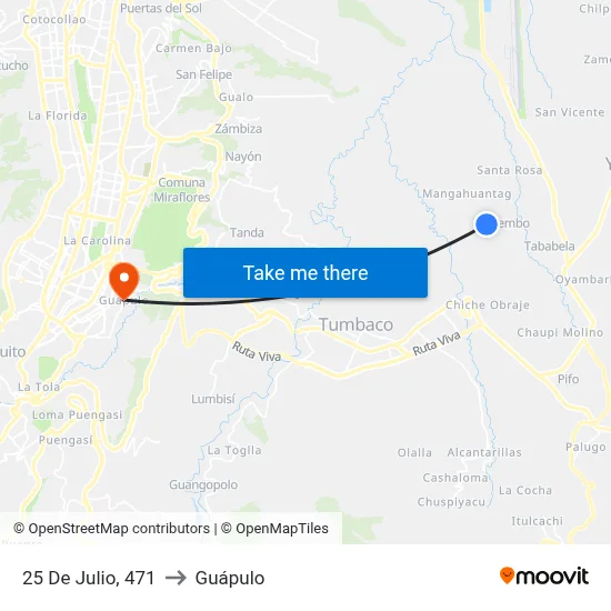 25 De Julio, 471 to Guápulo map
