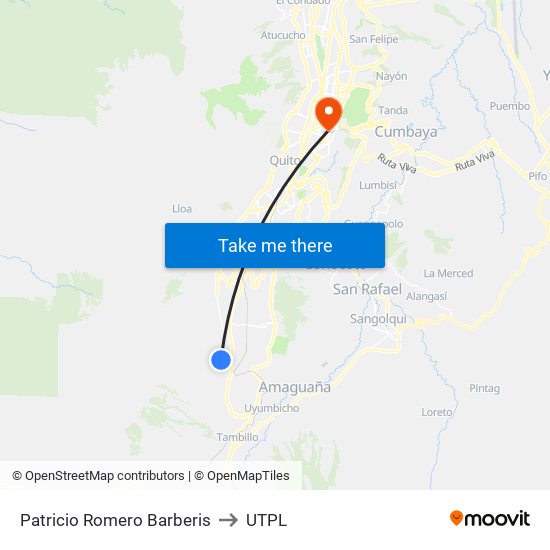 Patricio Romero Barberis to UTPL map